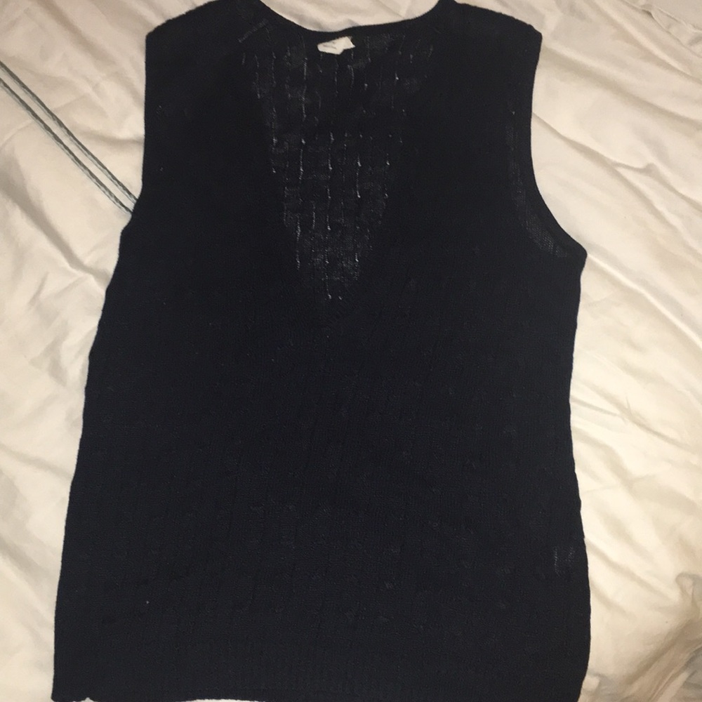 Navy J Crew Sweater Vest